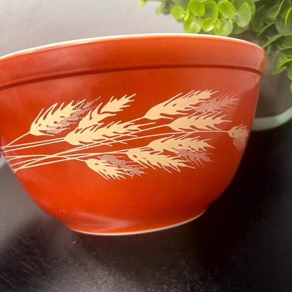 Vintage Pyrex Autumn Harvest Wheat Small Bowl 4oz - Picture 6 of 6
